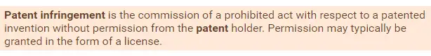 Patent Infringement