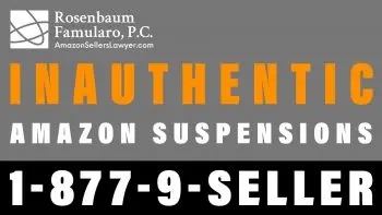 Inauthentic Amazon Suspensions