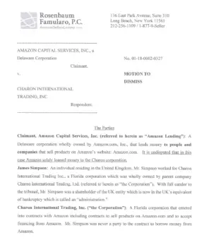 Simpson & Charon's Dispositive Motion 5-16-19