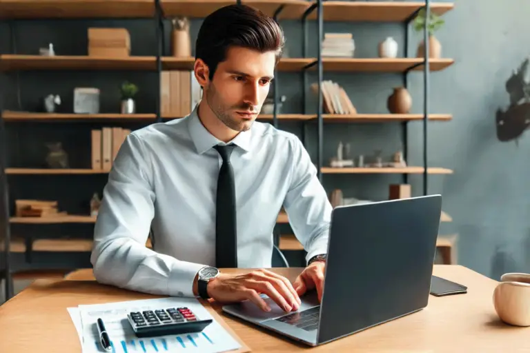 A focused Amazon seller reviewing a suspension notice on their laptop while typing an appeal.