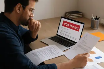 Seller reviewing why Amazon rejected their Plan of Action and preparing a revised POA with documentation