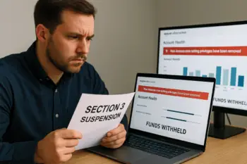 Amazon Seller Reviewing Section 3 Suspension