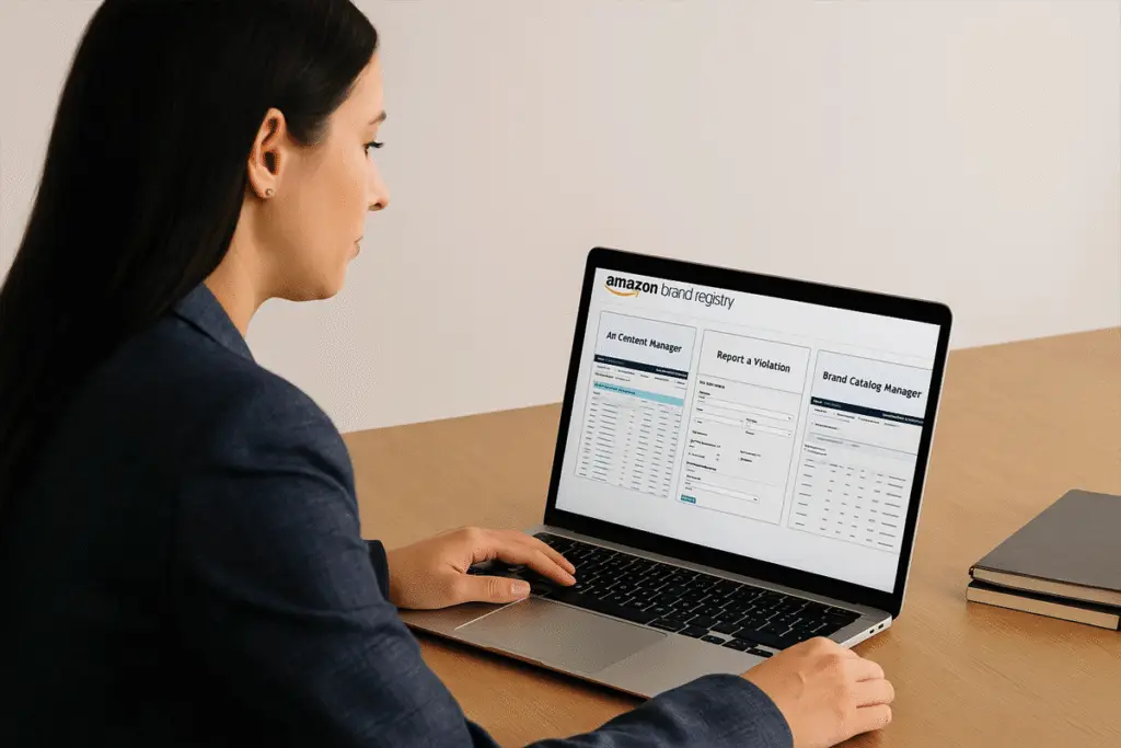 Amazon Seller Using Brand Registry Dashboard